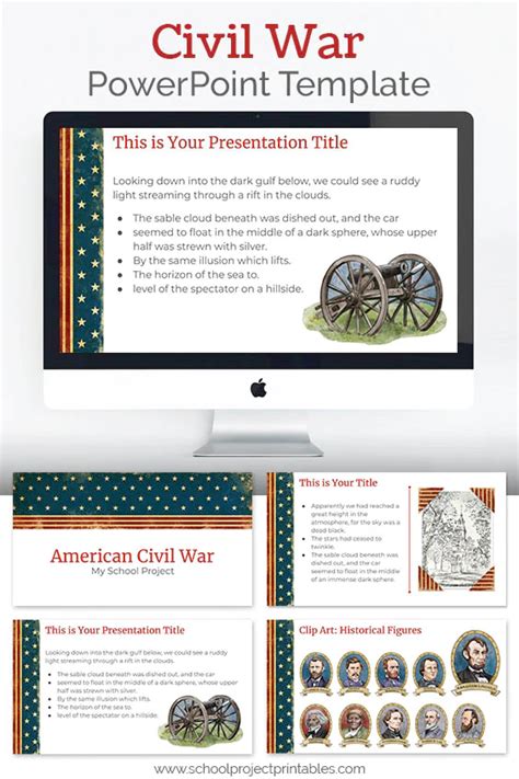 10 Civil War Powerpoint Template Template Free Download