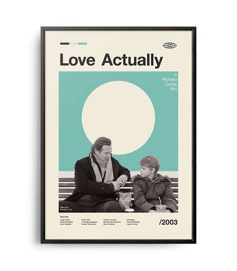 Mid Century Modern Love Actually Movie Poster Weekend Poster