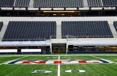 Cowboys Stadium Super Bowl 50 Yard Line Editorial Photo Image Of
