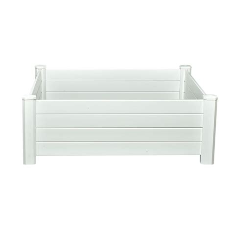 Nuvue Products 48 Inch W X 48 Inch L X 15 Inch H White Vinyl Raised