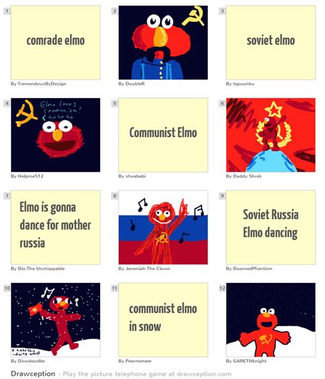 Comrade Elmo Drawception