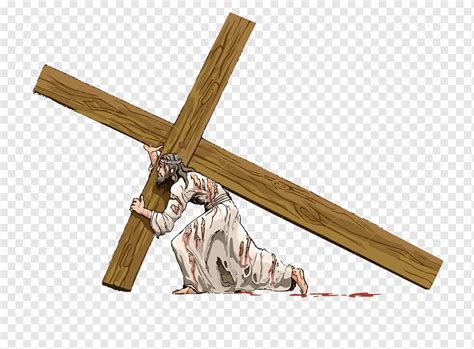 Cruz cristã Cristo llevando a cruz Crucificação jesus páscoa
