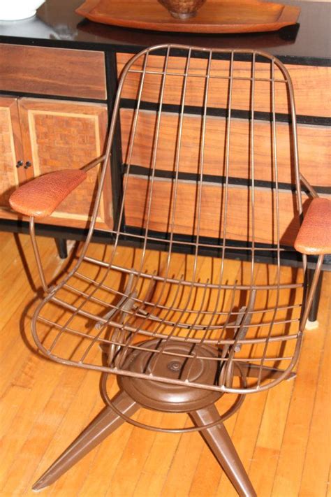 Chair care patio furniture repair. Mid Century Modern Homecrest Wire Chair Eames Era Vintage ...