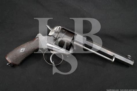 Auguste Francotte Model 1870 455 Webley Revolver 1870 1880s Antique