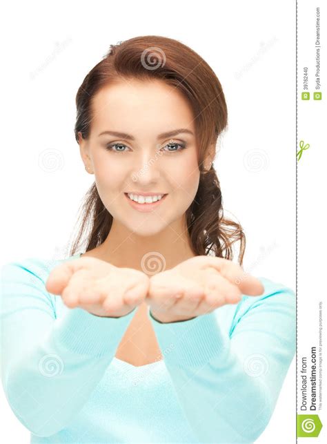 Something On The Palm Stock Photo Image Of Looking Attractive 39762440