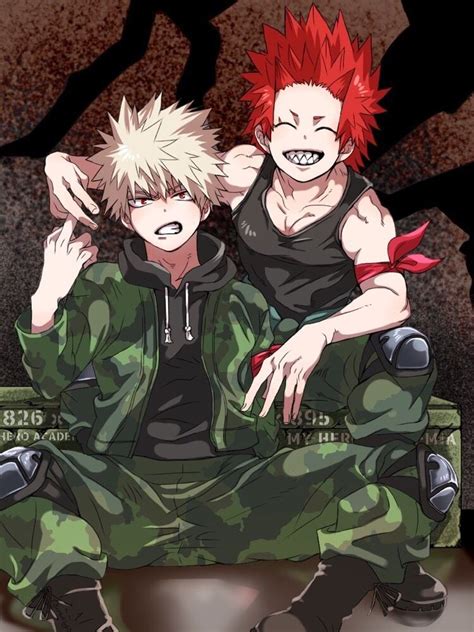 Bakugou Katsuki And Kirishima Eijirou Boku No Hero Academia Hero