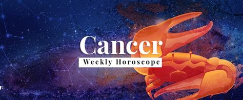 You take yourself and others by surprise by your problem solving abilities. CANCER Weekly Horoscope (February 8 - 14): Astrological ...
