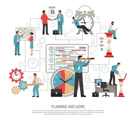 Planning Flat Concept Stock Vector Illustration Of Planning 114208420