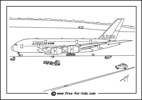 Airbus A380 Coloring Pages Download Airplane coloring pages, Airbus