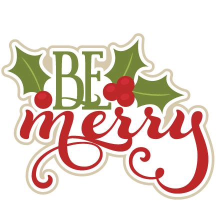 Be Merry SVG scrapbook title | Cricut - SVG Files | Pinterest | Scrapbook titles and Scrapbook