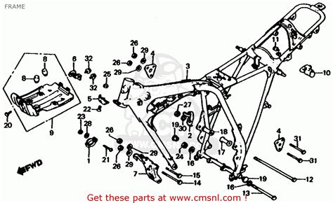 Wellcraft eclipse day water youtube. Honda Xl185s 1979 (z) Usa Frame - schematic partsfiche