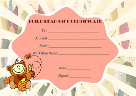 Build A Bear Certificate Template 15 Attractive Certificates Ready To