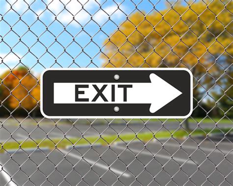 Exit Only Signs And Exit Parking Lot Signs