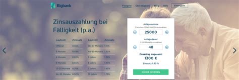 Bn bank festgeld in nok. Big Bank Festgeld - Zinsen und Konditionen 2020