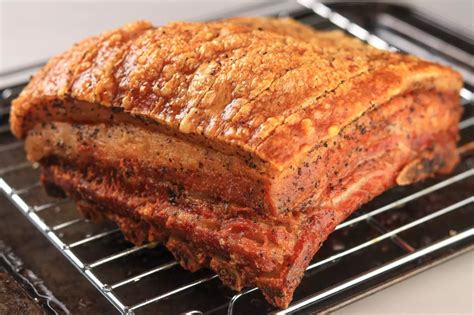 This Slow Roasted Pork Belly Becomes Tender With A Crispy Skin Recipe