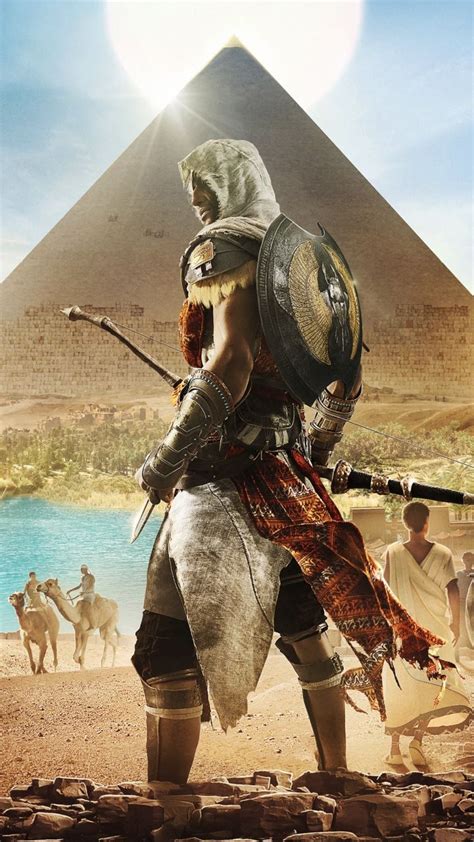 Assassins Creed Origins Egypt Pyramids Video Game 720x1280