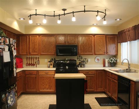 Looking for the best led lighting for the kitchen ceiling? Custom-shaped monorail track lighting for real life family ...
