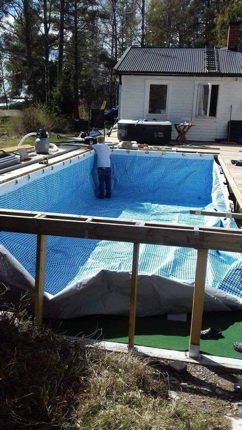Hanging A Rectangular Intex Ultra Frame Pool Directly From