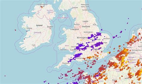 Uk Lightning Tracker Live Britain Hit By Major Storm Where Is