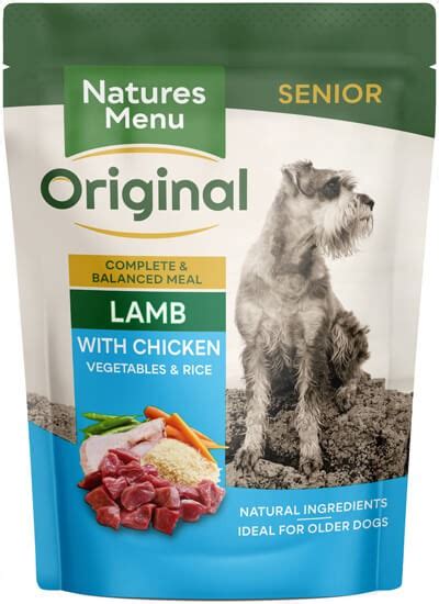 69 ($6.37/lb) $60.51 with subscribe & save discount. Pet Food Expert | Natures Menu Senior Lamb with Chicken Pouch
