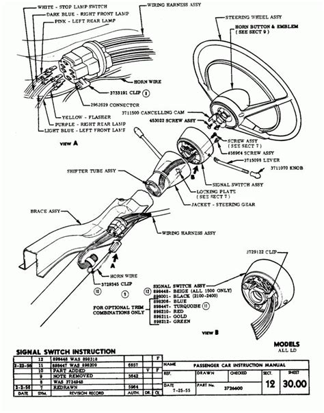 1972 C10 Steering Column Wiring Diagram