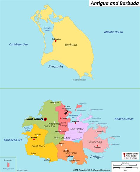 Antigua And Barbuda Map Detailed Maps Of Antigua And Barbuda