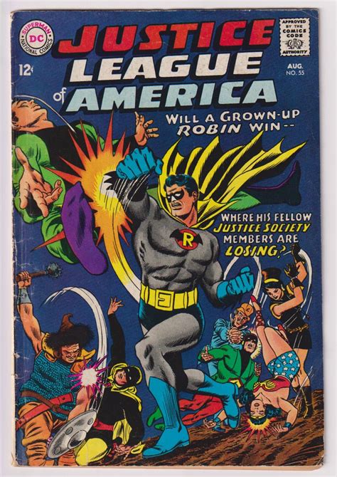 Justice League Of America Vol 1 55 Silver Age Comic Book Etsy