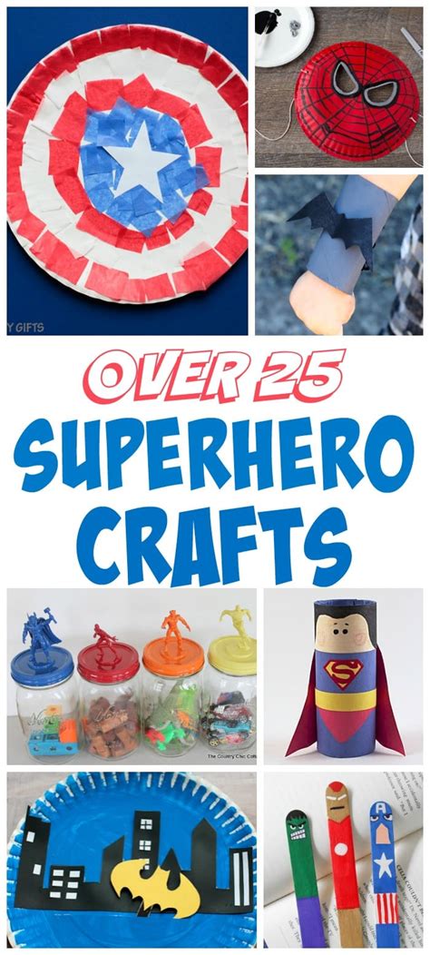 Over 25 Superhero Crafts For Kids Mom Vs The Boys