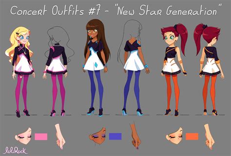 Team Lolirock — Concert Outfits 7 Posings For New Star