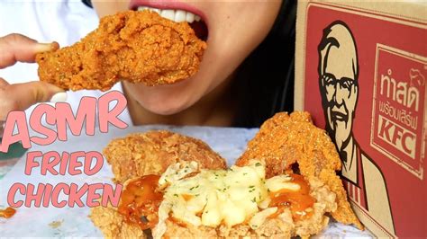 Asmr Kfc Thailand Crunchy Fried Chicken Eating Sounds No Talking Sas Asmr Youtube