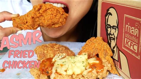 Asmr Kfc Thailand Crunchy Fried Chicken Eating Sounds No Talking Sas Asmr Thailand Kfc