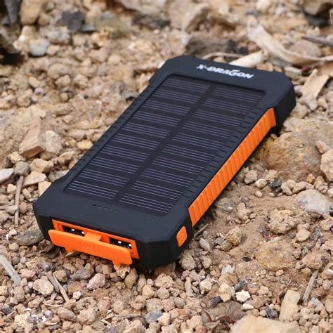 X Dragon 10000mah Portable Solar Charger Power Bank For Iphone Ipad