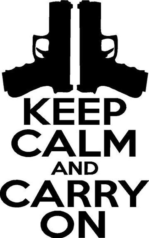 Keep Calm And Carry On Sticker Vinyl Decal