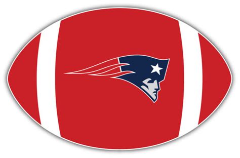 New England Patriots Ball Nfl Sport Car Bumper Sticker Decal Sizes