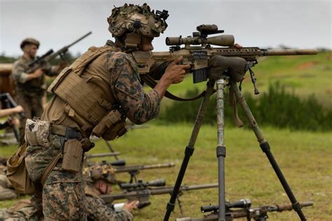 Potd M110 Semi Automatic Sniper System In Uh 1y Huey The Firearm Blog