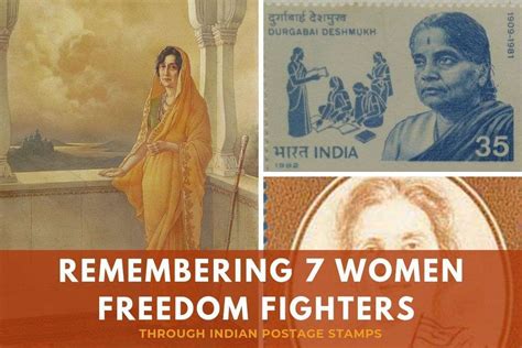 Remembering Women Freedom Fighters From India Through Stamps The