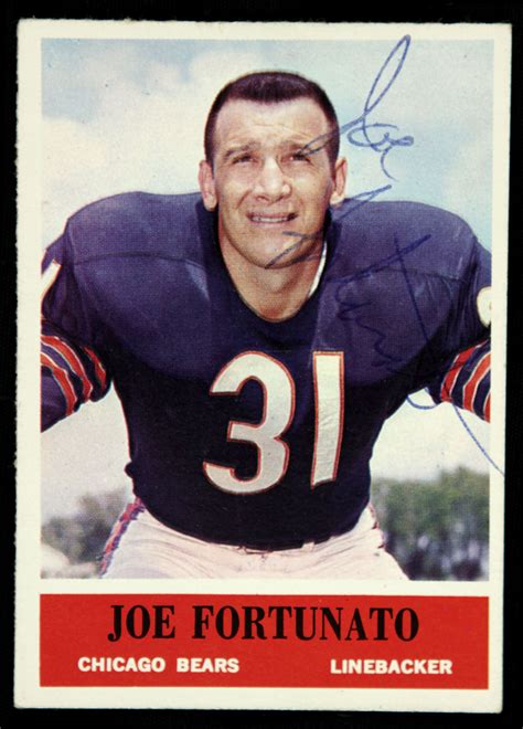 Lot Detail 1964 Philadelphia Joe Fortunato Chicago Bears Signed Card