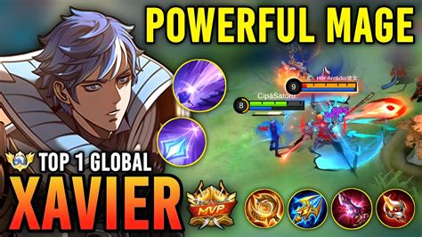 Powerful Mage Xavier Best Build Top Global Xavier Gameplay