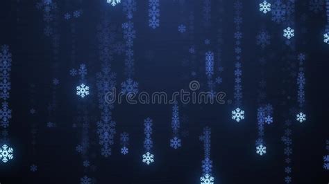 Festive Snowflake Snowfall Tv Screen Rain Illustration Background New