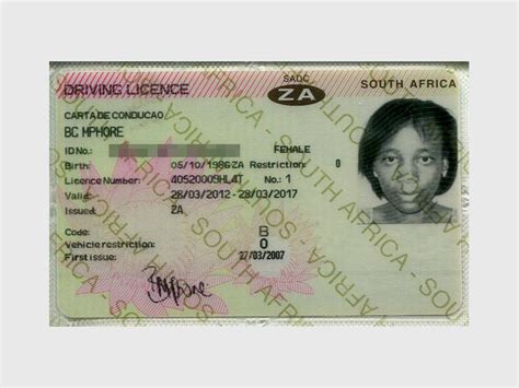 Drivers License South Africa Goodvertical