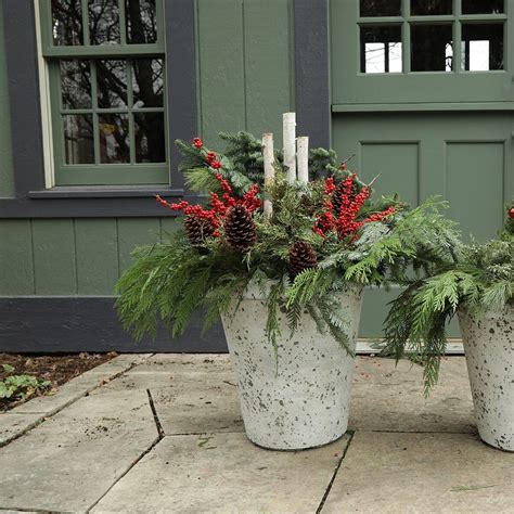 These Winter Container Gardens Are So Seasonally Festive Container