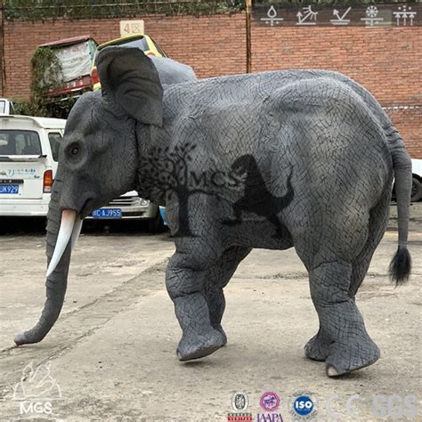 adult realistic elephant costume two performers official web etsy