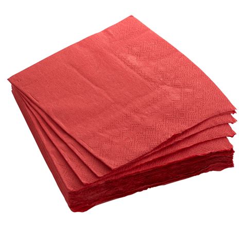 Red Luncheon And Dinner Paper Napkins 100 Ct