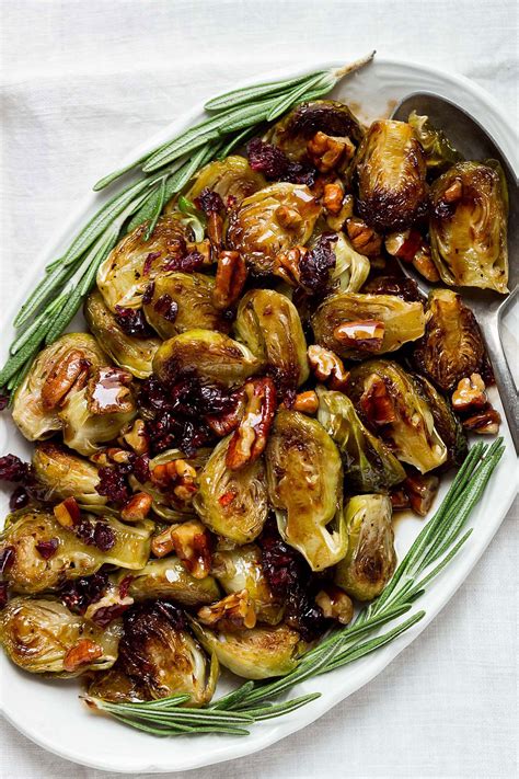 Trim bottom of brussels sprouts, and slice each in half top to bottom. Balsamic Honey Roasted Brussels Sprouts Recipe — Eatwell101