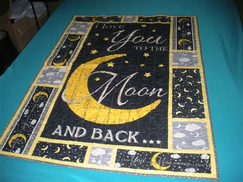 Love You To The Moon And Back Quilt Moon Quilt Quilts Quilt Patterns