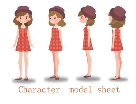 Artstation Girl Character Model Sheets Paridhi Saxena Character
