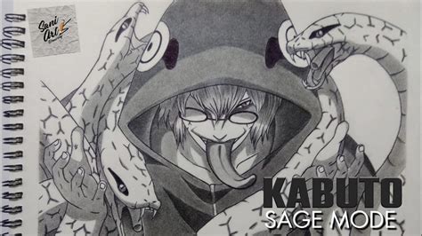 How To Draw Kabuto Sage Mode Naruto Shippuden Anime Drawing Youtube