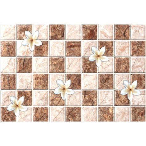 Gloss Ceramic Digital Printed Wall Tiles Thickness 5 10 Mm Size 30