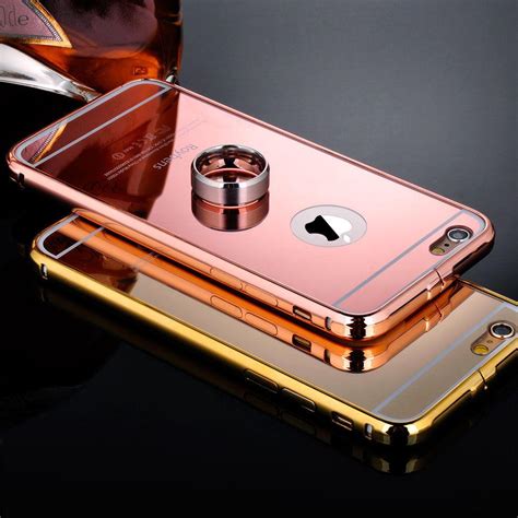 Luxury Aluminum Ultra Thin Mirror Metal Case Cover For Apple Iphone