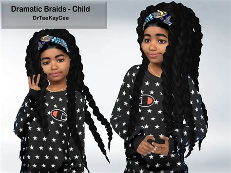 12 Sims 4 Cc Child Hair Braids For Oval Face Trend Hairstyle
